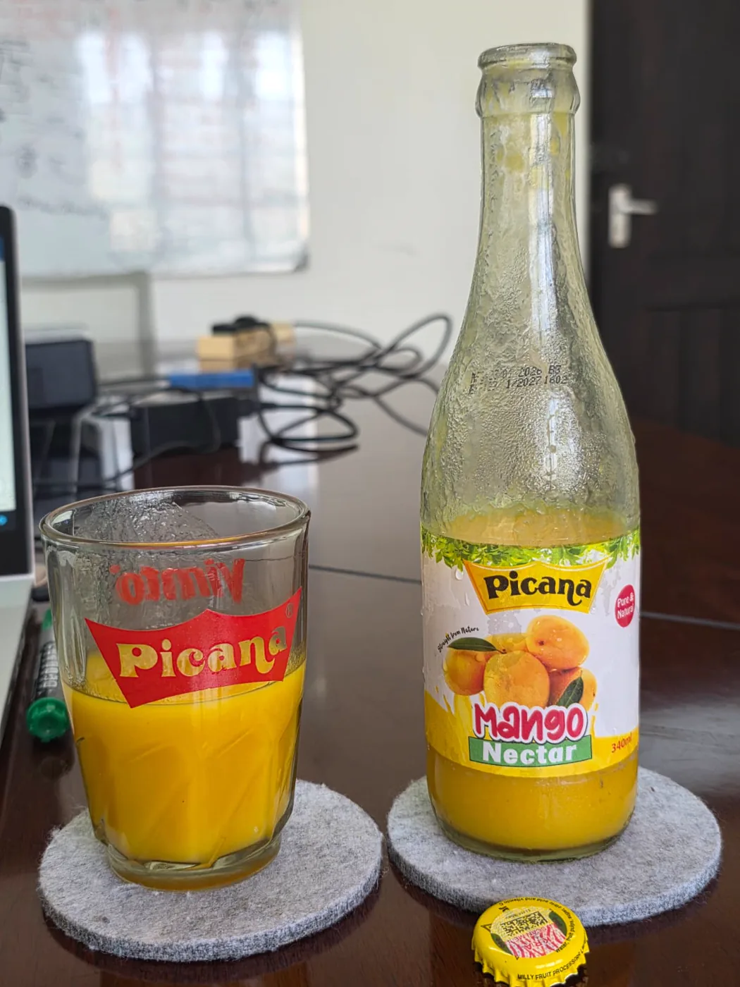 Bottled juice produced by a food and beverage client