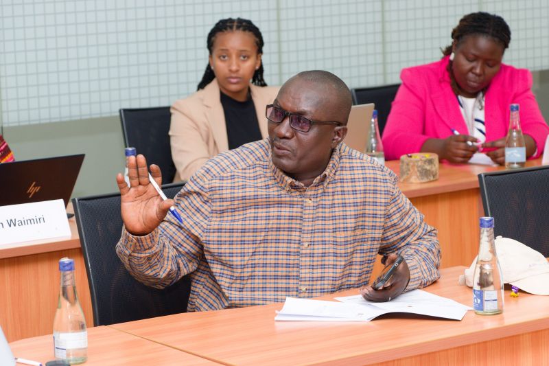 Participant contributing during a training workshop